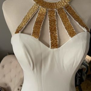 Prom dress La Femme Ivory color size 2 dress New with Tags